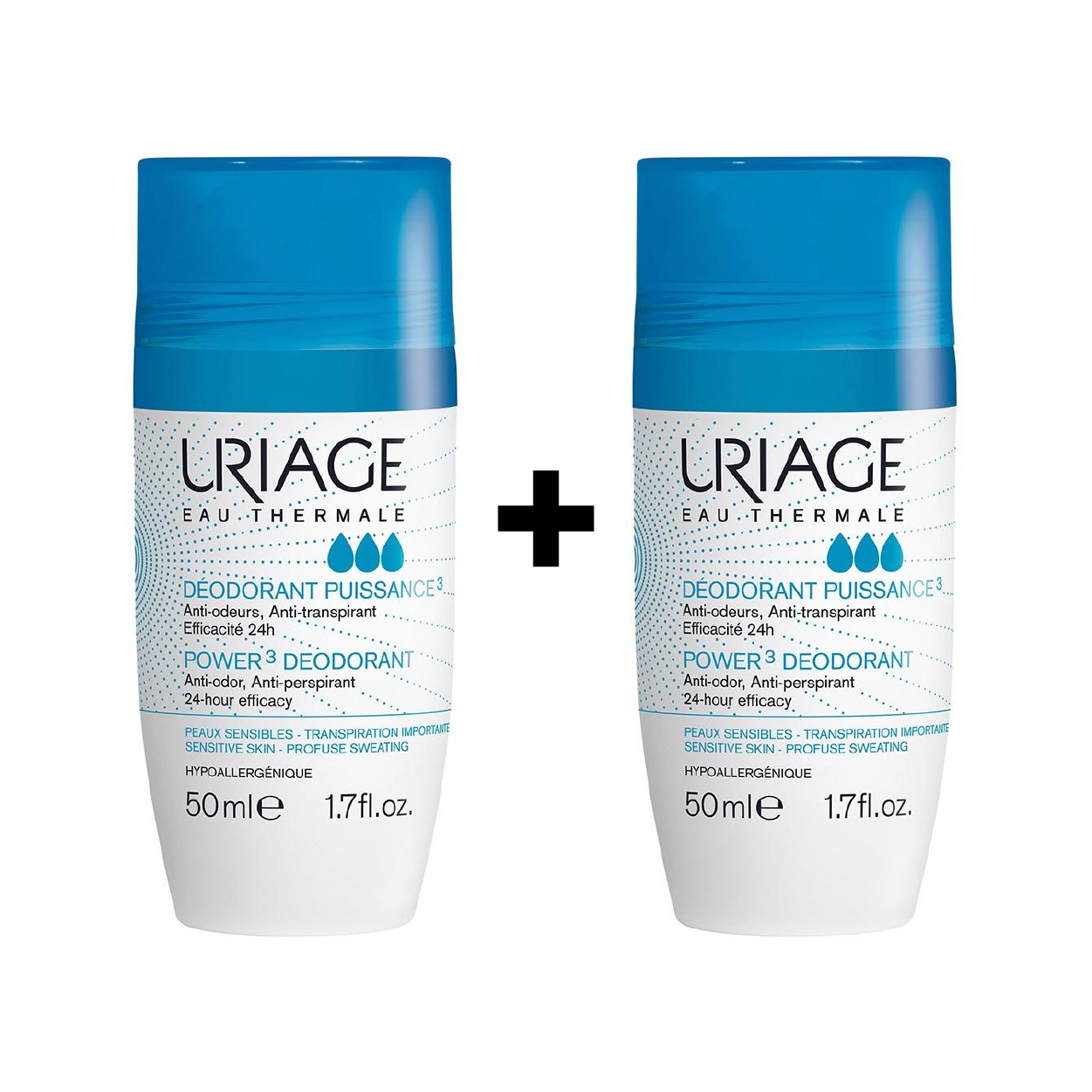 Uriage Power 3 Deo Roll On 50 Ml(1+1)