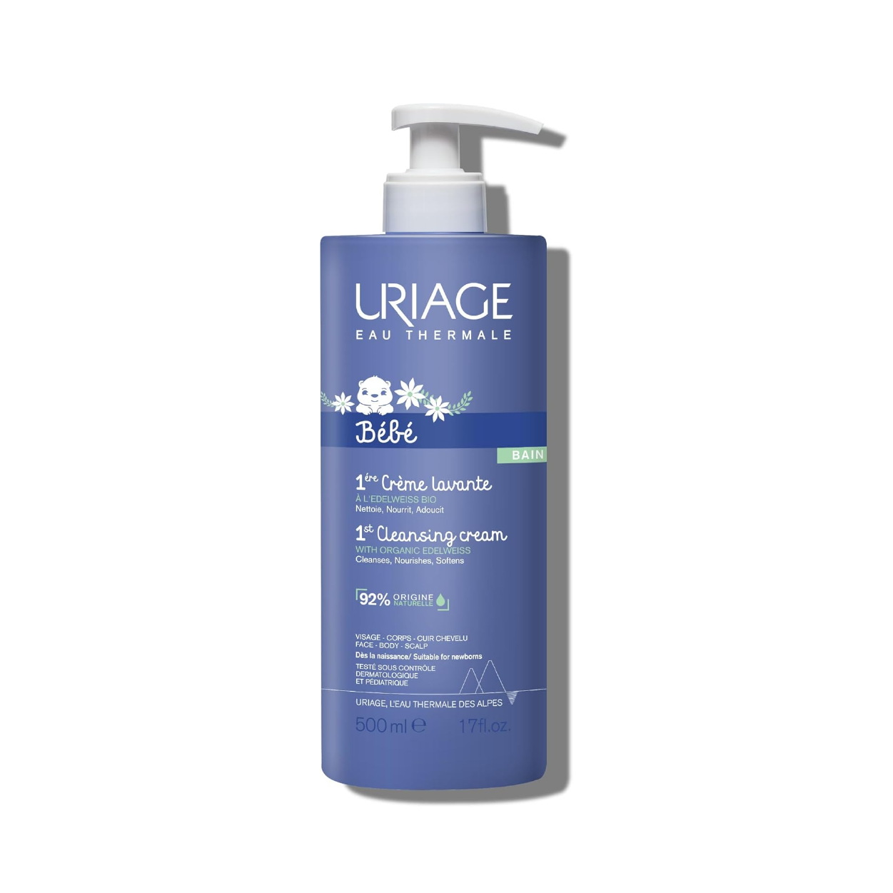 Uriage 1St. Bebe Bain Cleansing Cream 500Ml