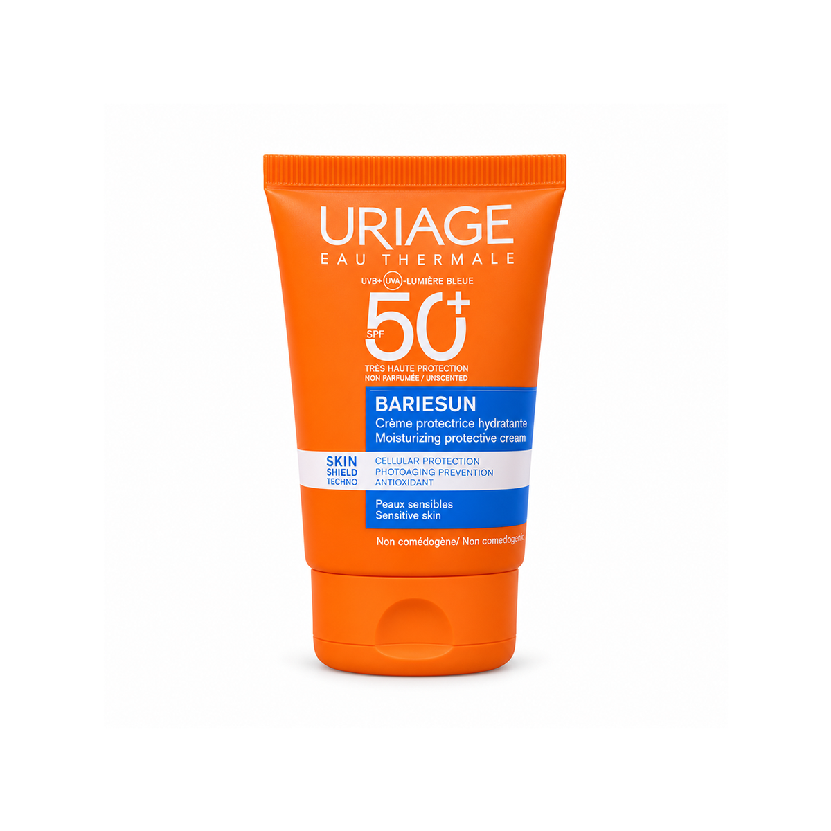Uriage Bariésun Moisturizing Protective Cream SPF 50+ facial sunscreen for sensitive skin, 50ml, with very high UV protection