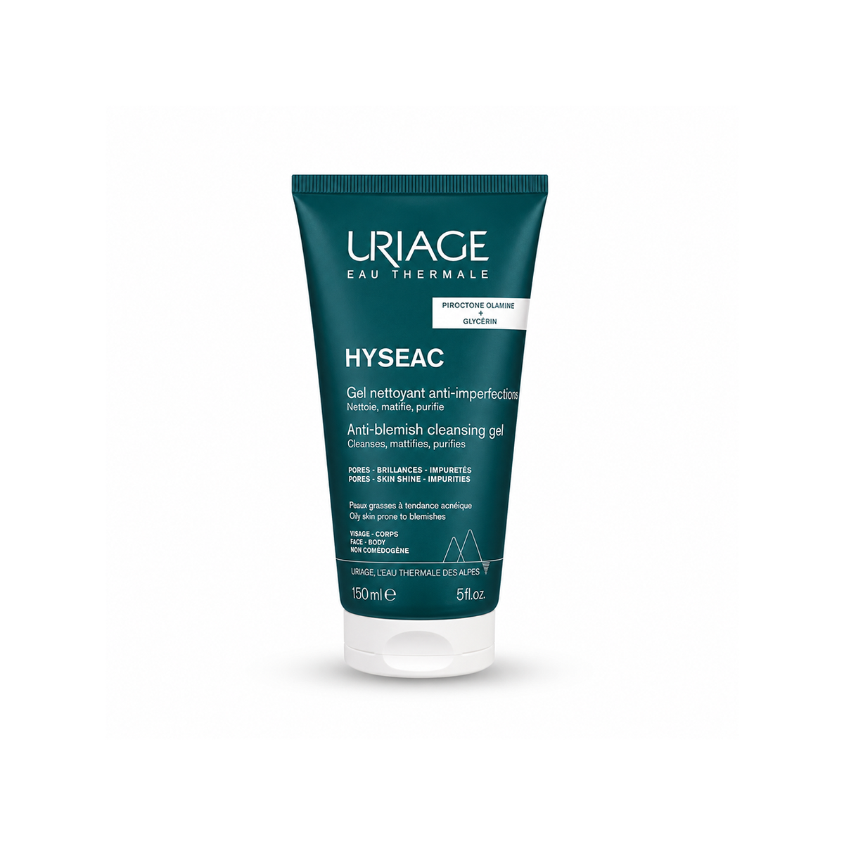 Uriage Hyséac Anti-Blemish Cleansing Gel 150ml for oily, blemish-prone skin, purifying and mattifying cleanser
