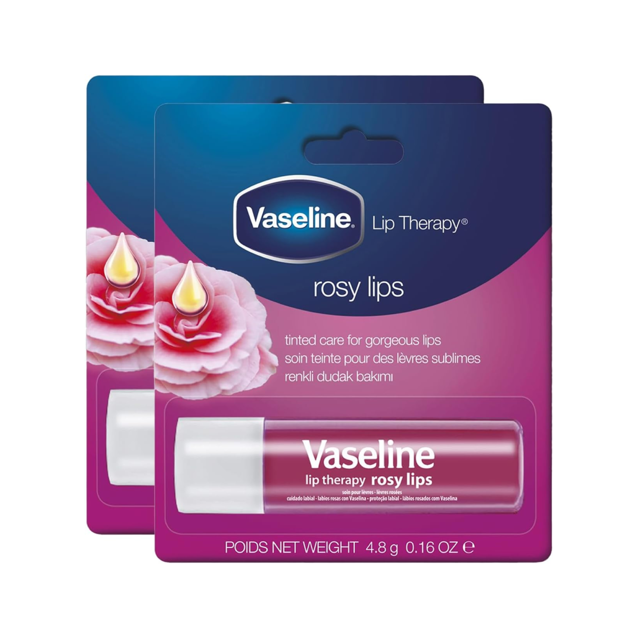 Vaseline Lip Therapy Rosy Tinted 4.8G*2'S