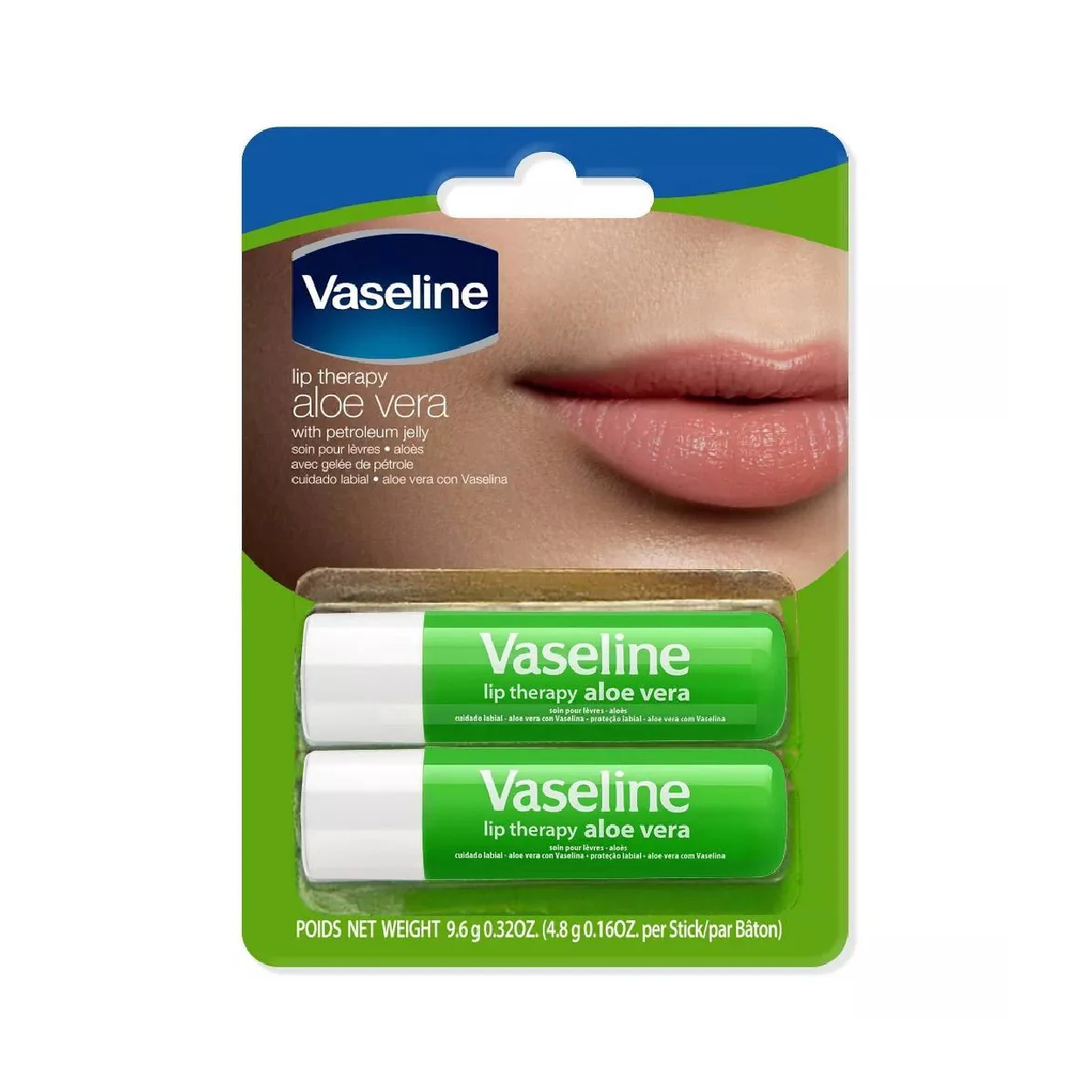 Vaseline Lip Therapy Aloe Vera 4.8G*2'S