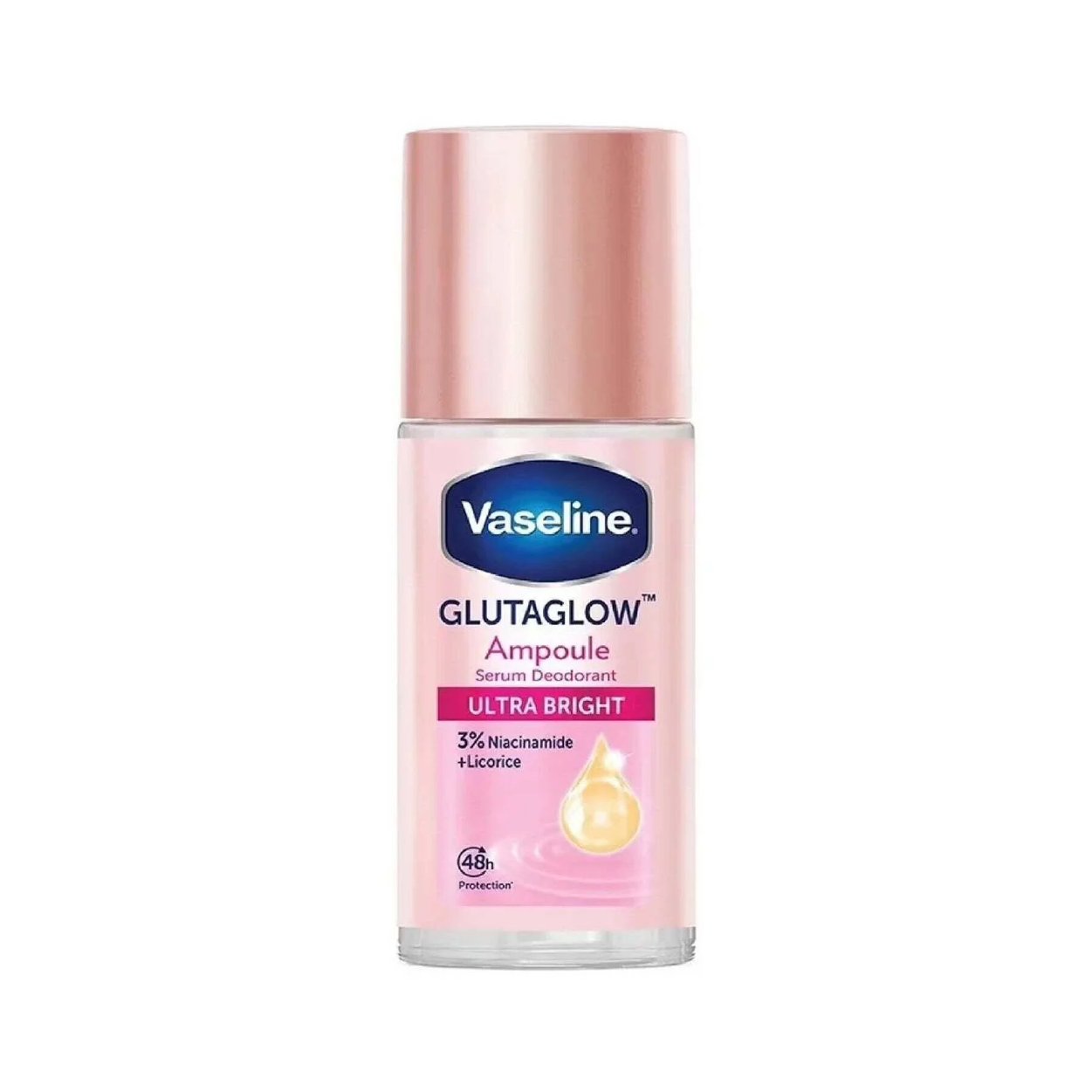 Vaseline Gluta Glow Ampoule Bright&Smooth Deo Roll Serum 45Ml