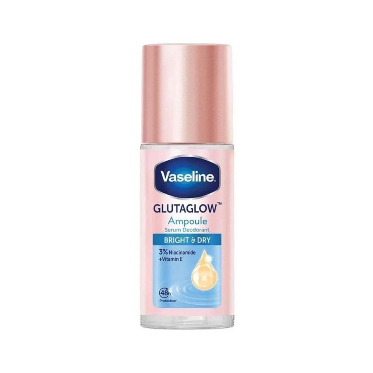 Vaseline Gluta Glow Ampoule Bright&Dry Deo Roll Serum 45Ml
