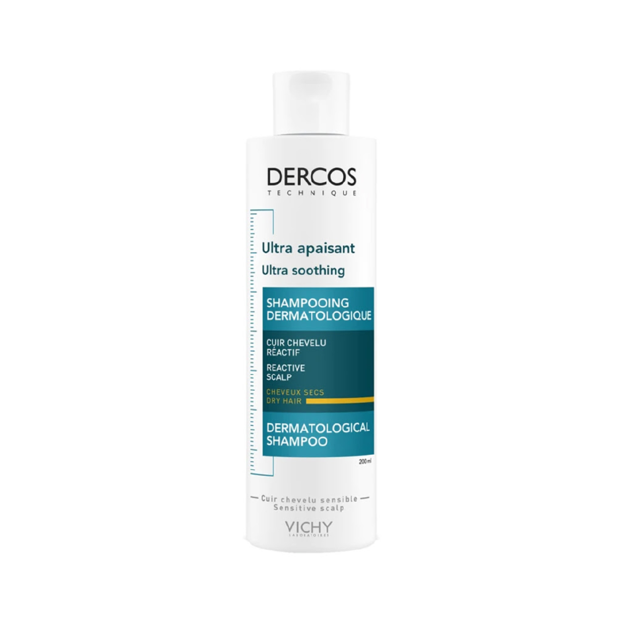 Vichy Ultra-Sensitive Soothes Shampoo Dry Hair 200Ml