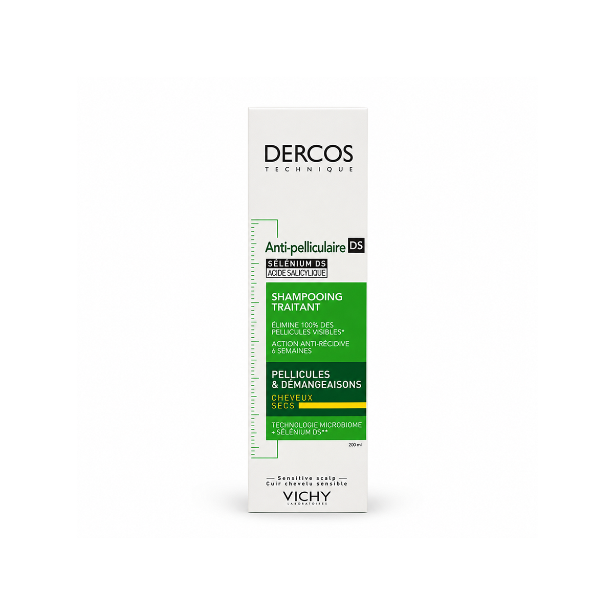 Vichy Dercos Technique Anti-Dandruff DS Treatment Shampoo for Dry Hair 200ml for dandruff and itchy scalp