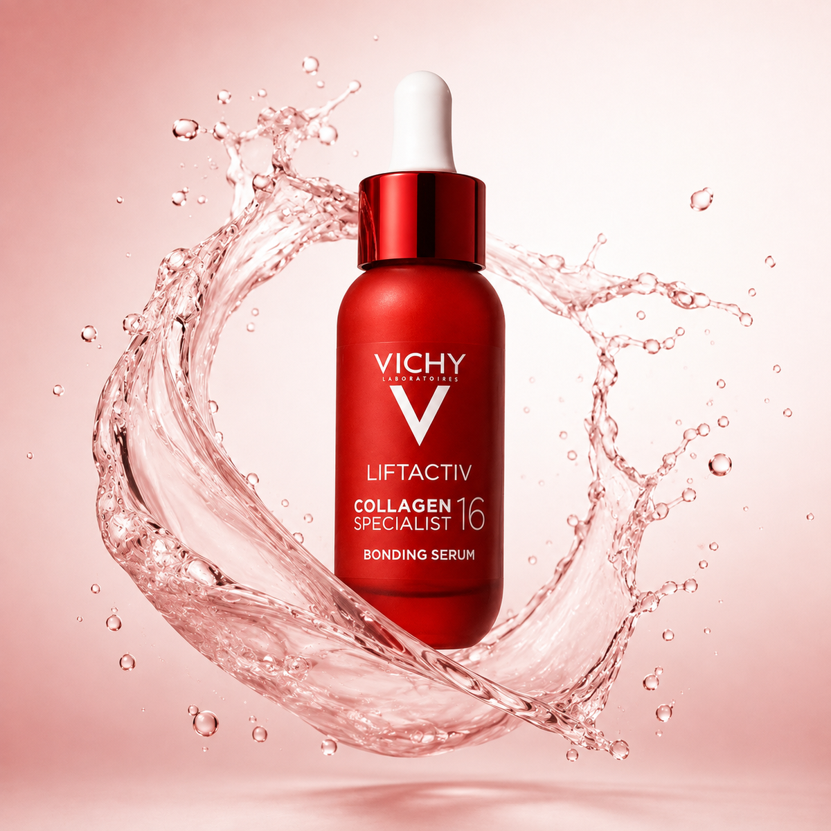 Vichy Liftactiv Collagen Specialist 16 Bonding Serum 30ml anti-ageing face serum that helps improve skin firmness and reduce wrinkles.