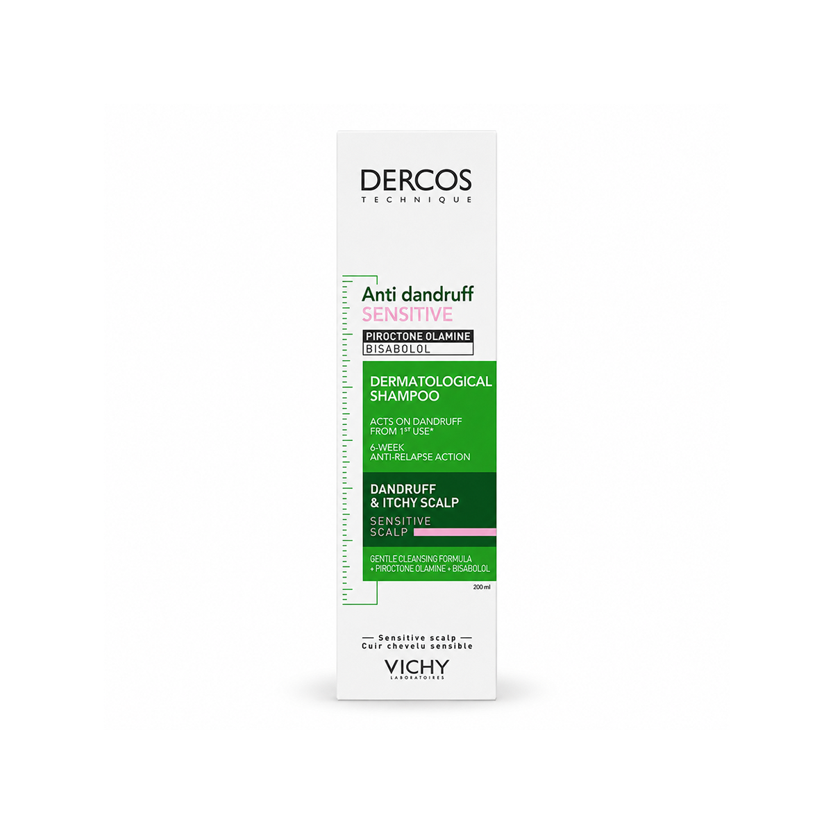 Vichy Dercos Anti-Dandruff Sensitive Scalp Shampoo 200ml for sensitive scalp and dandruff control