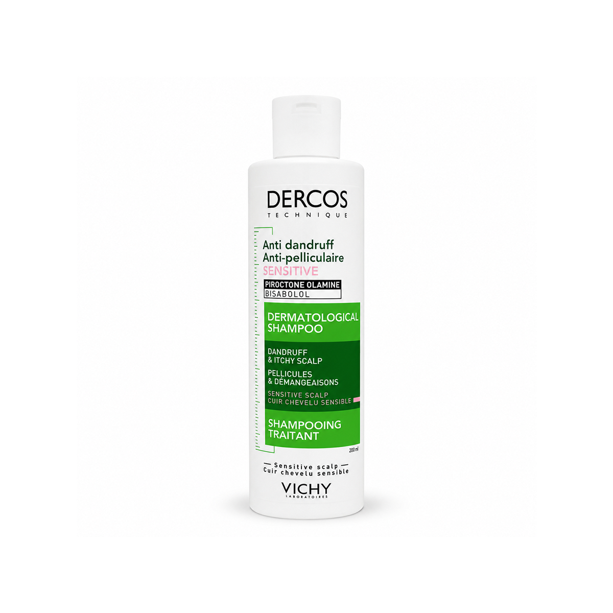 Vichy Dercos Anti-Dandruff Sensitive Scalp Shampoo 200ml for sensitive scalp and dandruff control