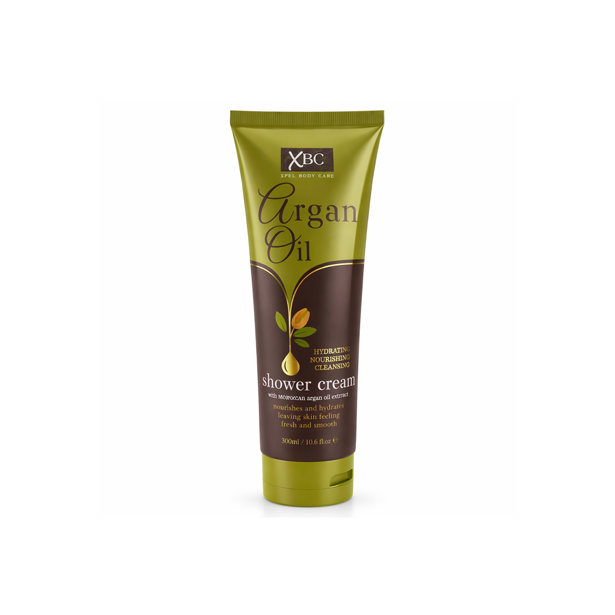 XBC Argan Oil Hydrating Nourishing Shower Cream 300ml tube body wash for dry skin hydration