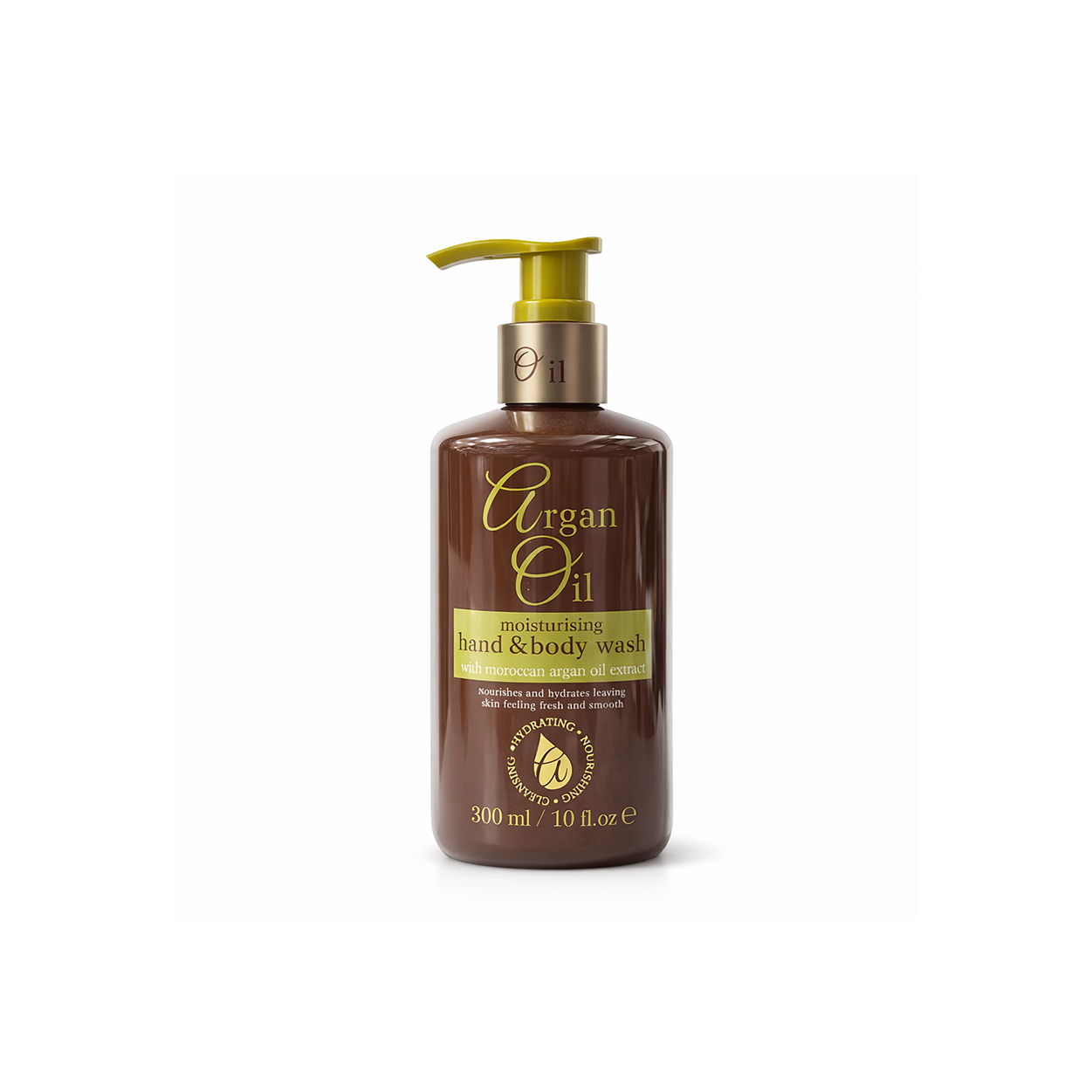Xpel Argan Oil Moisturising Hand & Body Wash 300ml bottle, hydrating cleanser for soft and smooth skin