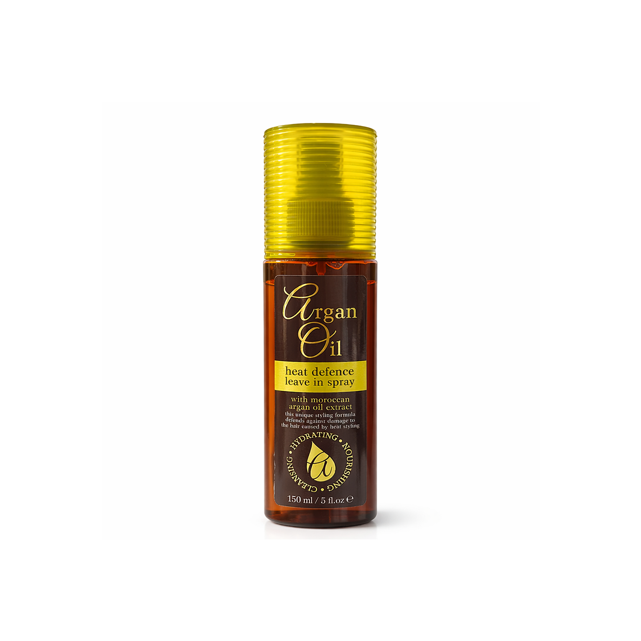 Xpel Argan Oil Heat Defence Leave In Spray 150ml heat protection hair spray for preventing damage and adding shine