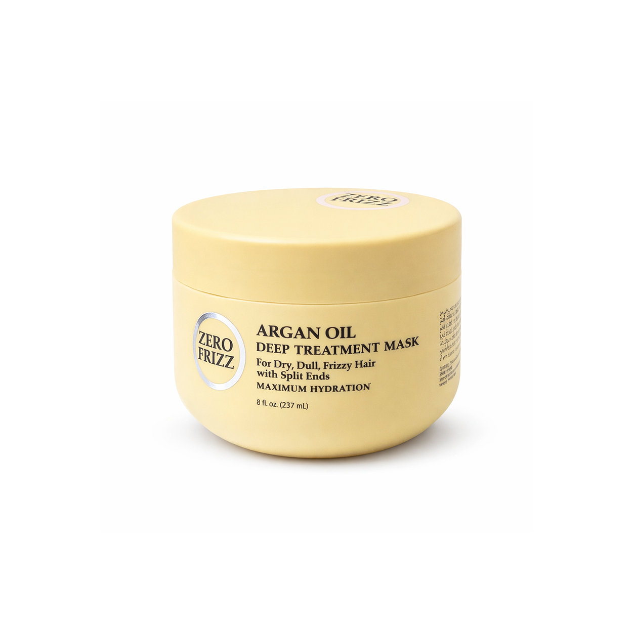 Zero Frizz Argan Oil Deep Treatment Mask 470ml hair treatment mask for deep hydration and frizz control