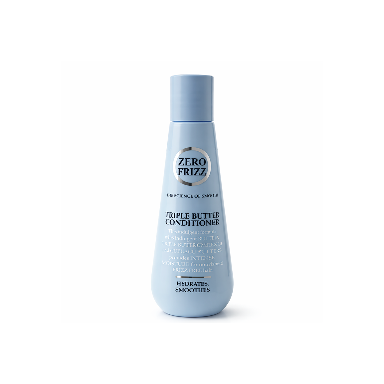 Zero Frizz Triple Butter Conditioner 355ml anti-frizz hair conditioner bottle for deep hydration and smooth frizz-free hair