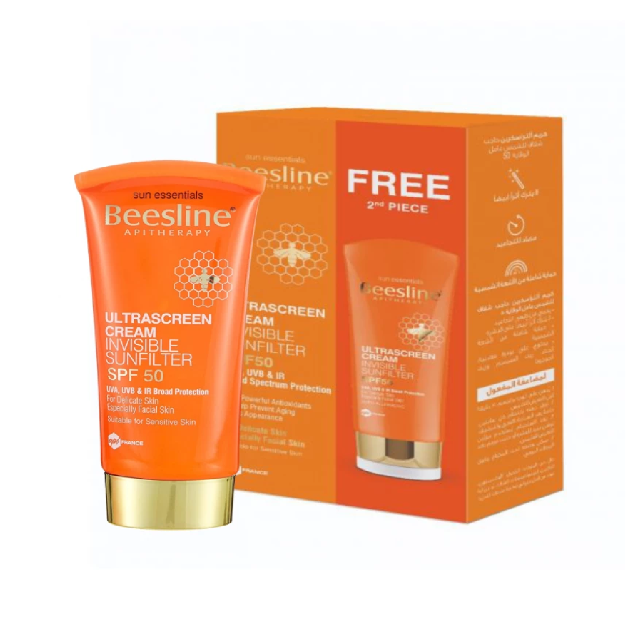 Beesline Ultrascreen Invisble Spf50 Crm 60Ml*2'S