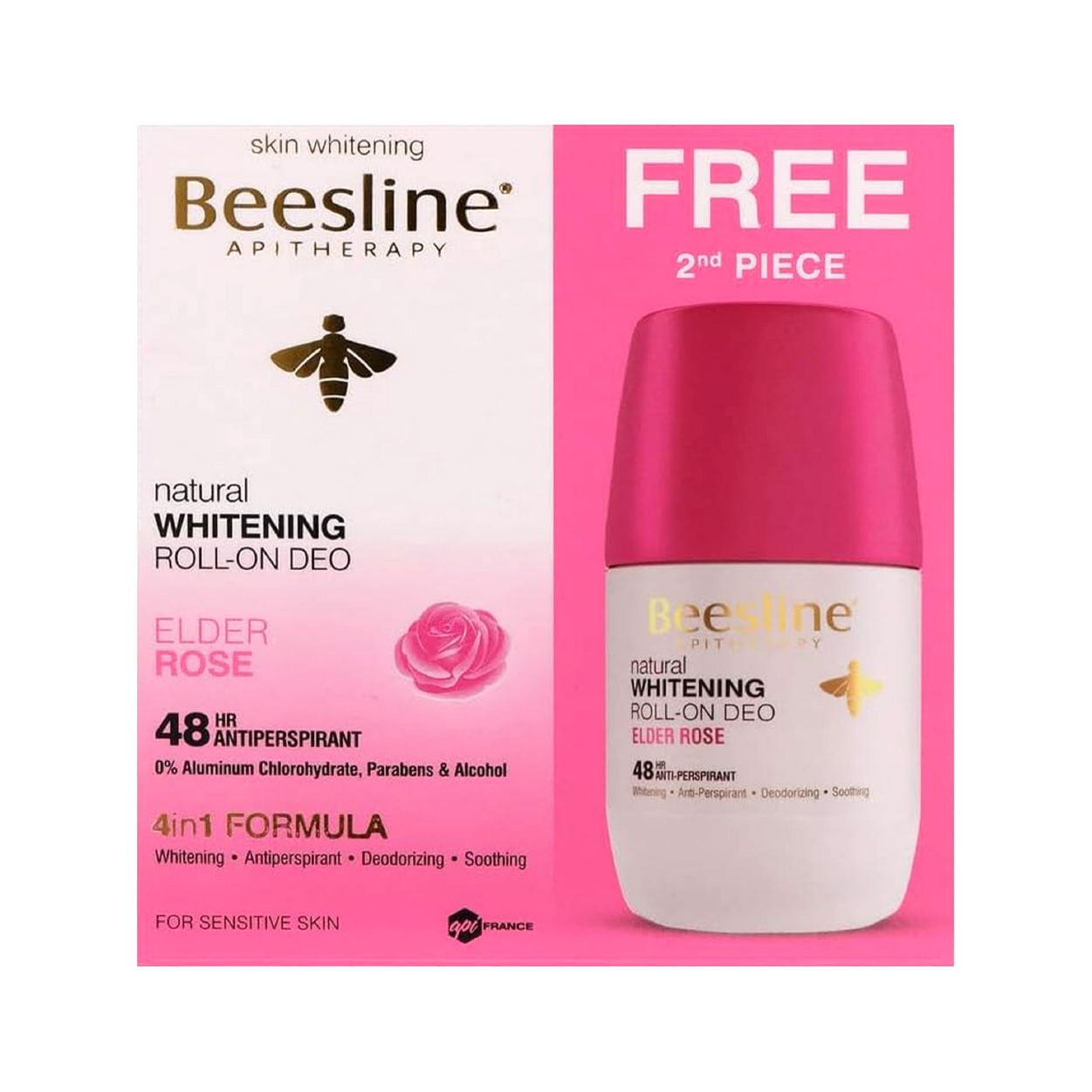 Beesline Roll-On Deo Elder Rose 1+1