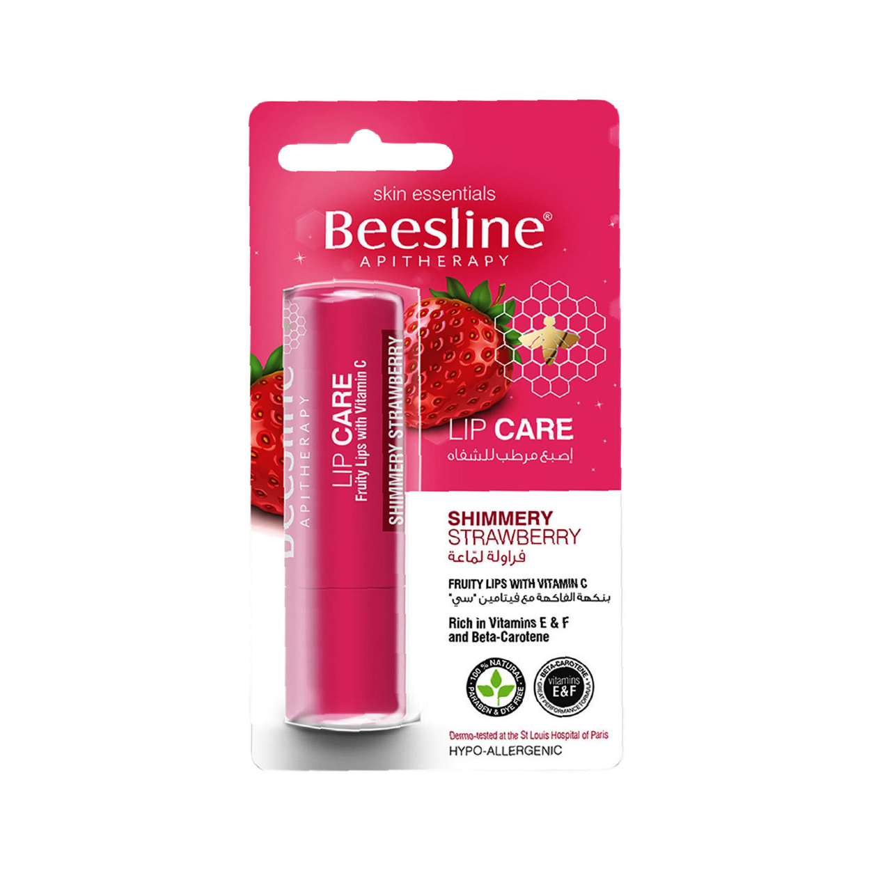Beesline Lipcare Shimmery Strawb 4G