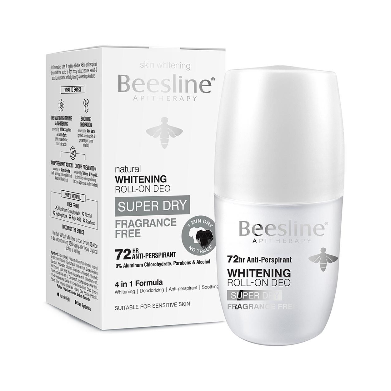 Beesline Deo Roll Fragrance Free 50Ml