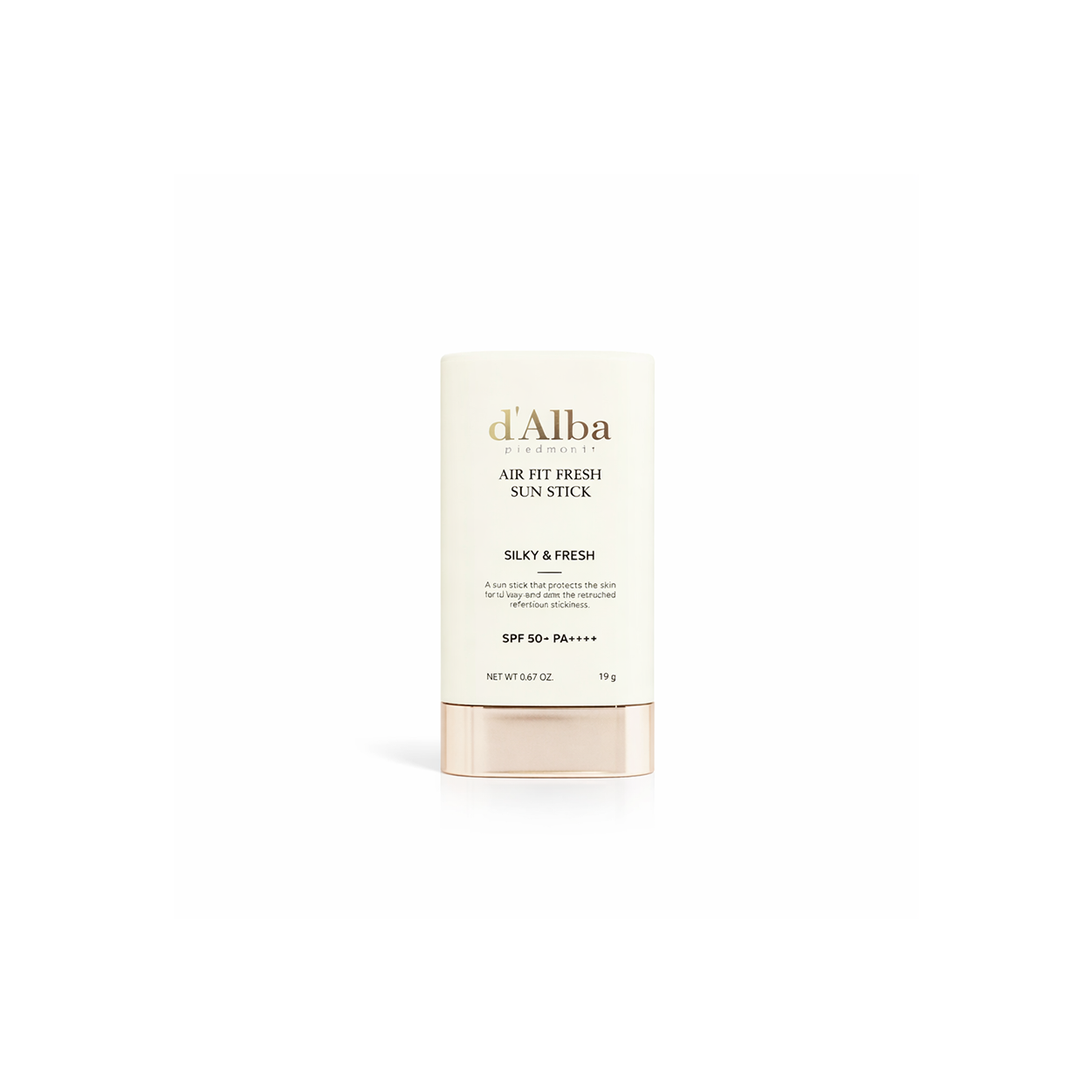 d’Alba Air Fit Fresh Sun Stick SPF50+ PA++++ 19g sunscreen stick offering lightweight non-greasy UV protection for daily use