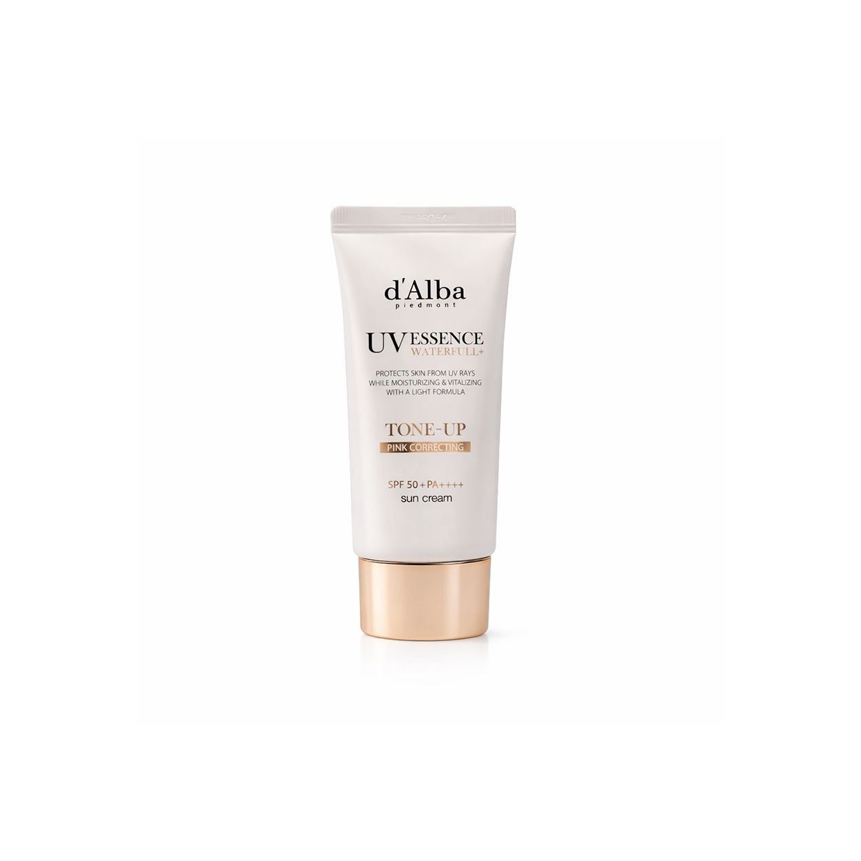 d’Alba Piedmont UV Essence Waterfull Tone-Up Pink Correcting Sun Cream SPF50+ PA++++ sunscreen for brightening and hydration 50ml