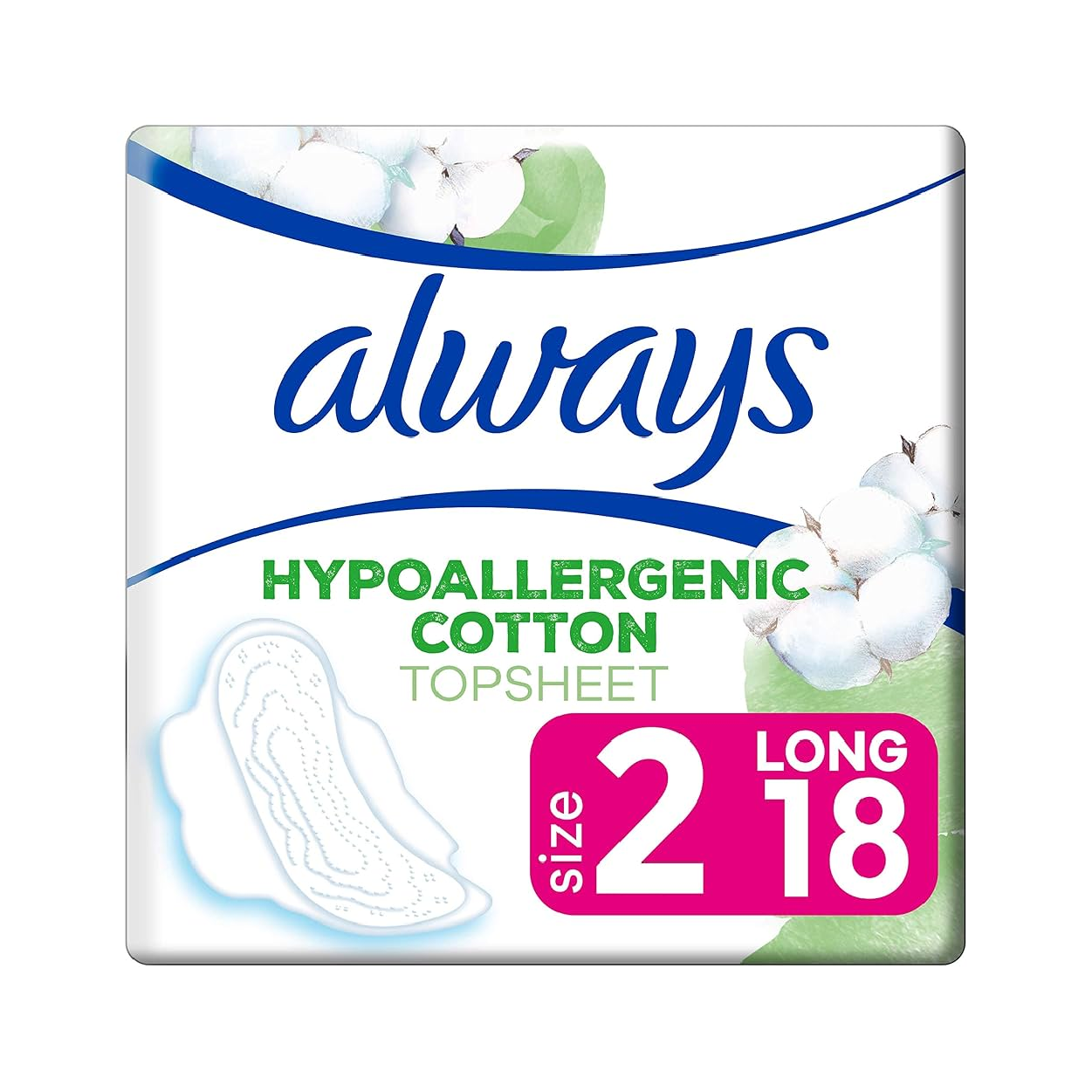 Always Pure Cotton Ultra Pads 18`S