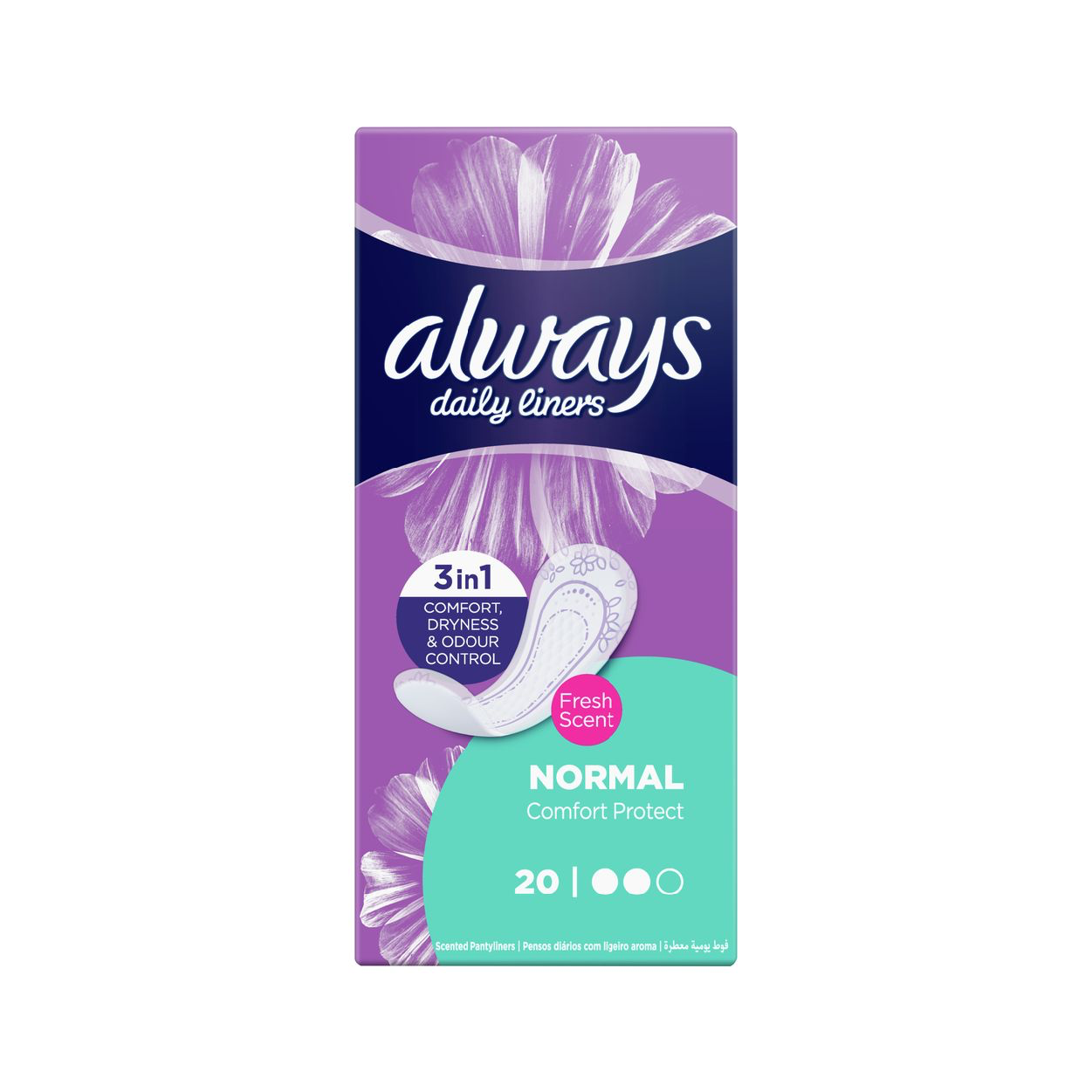 Always Comfo Plus Refsh Scent 20'S