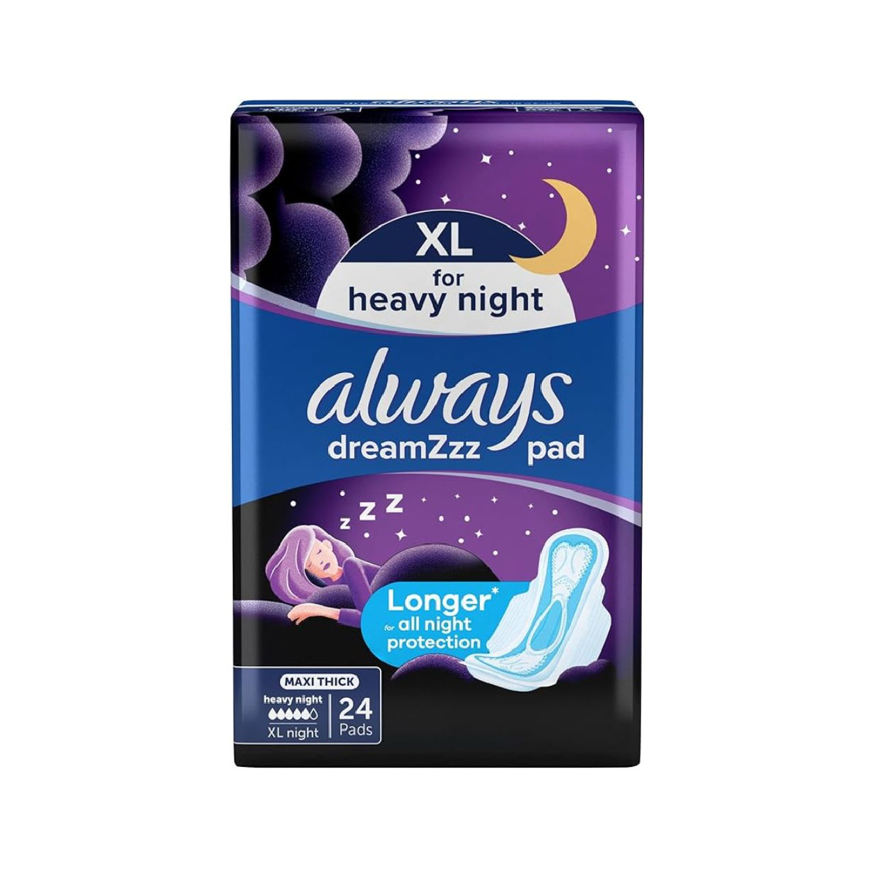Always  Maxi Thick Nyt Lght 24'S