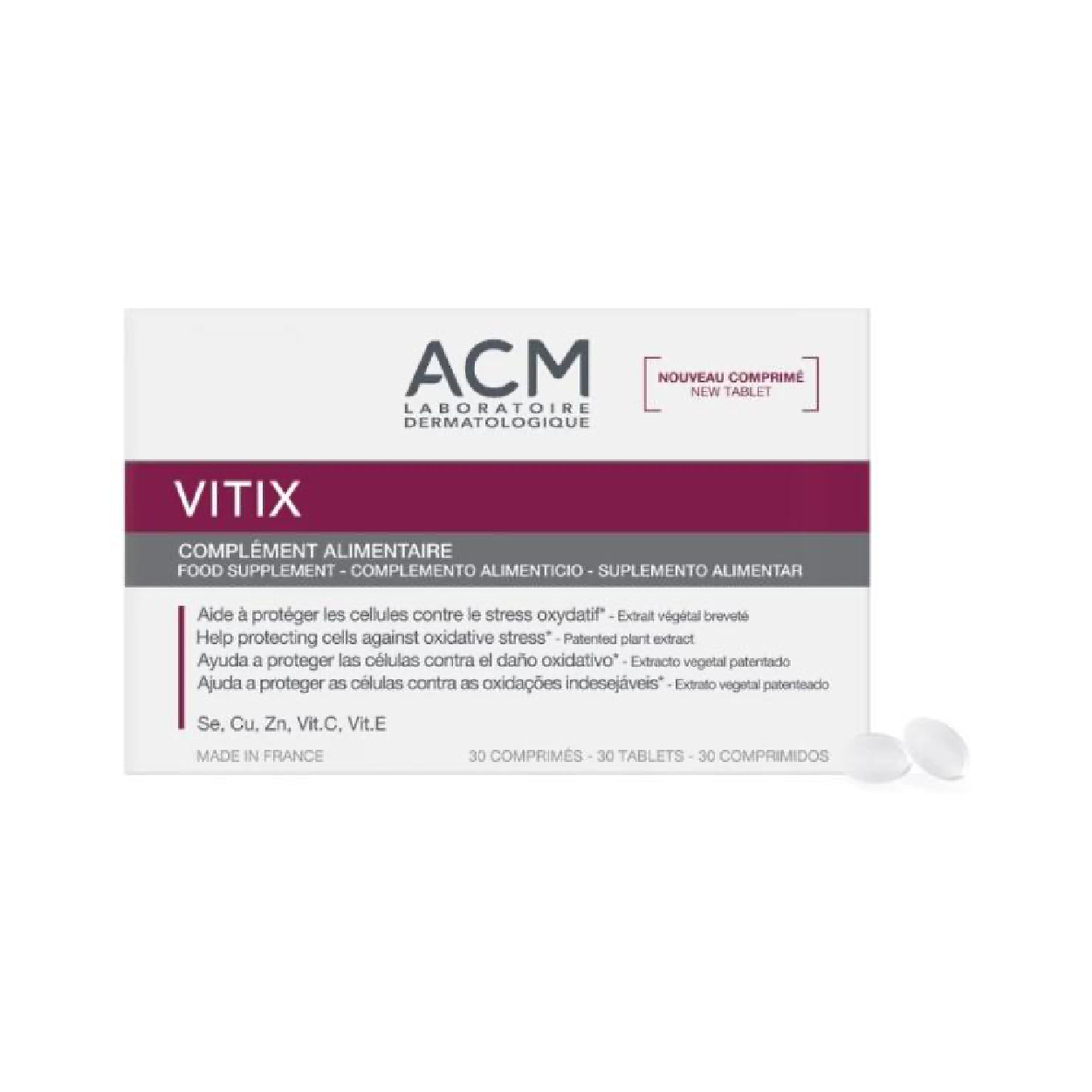 Acm Vitix Food Supplement 30 Tablets
