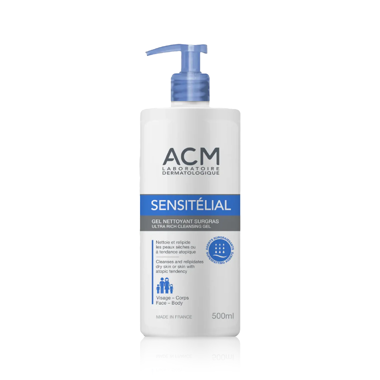 Acm Sensitelial Cleansing Gel 500Ml