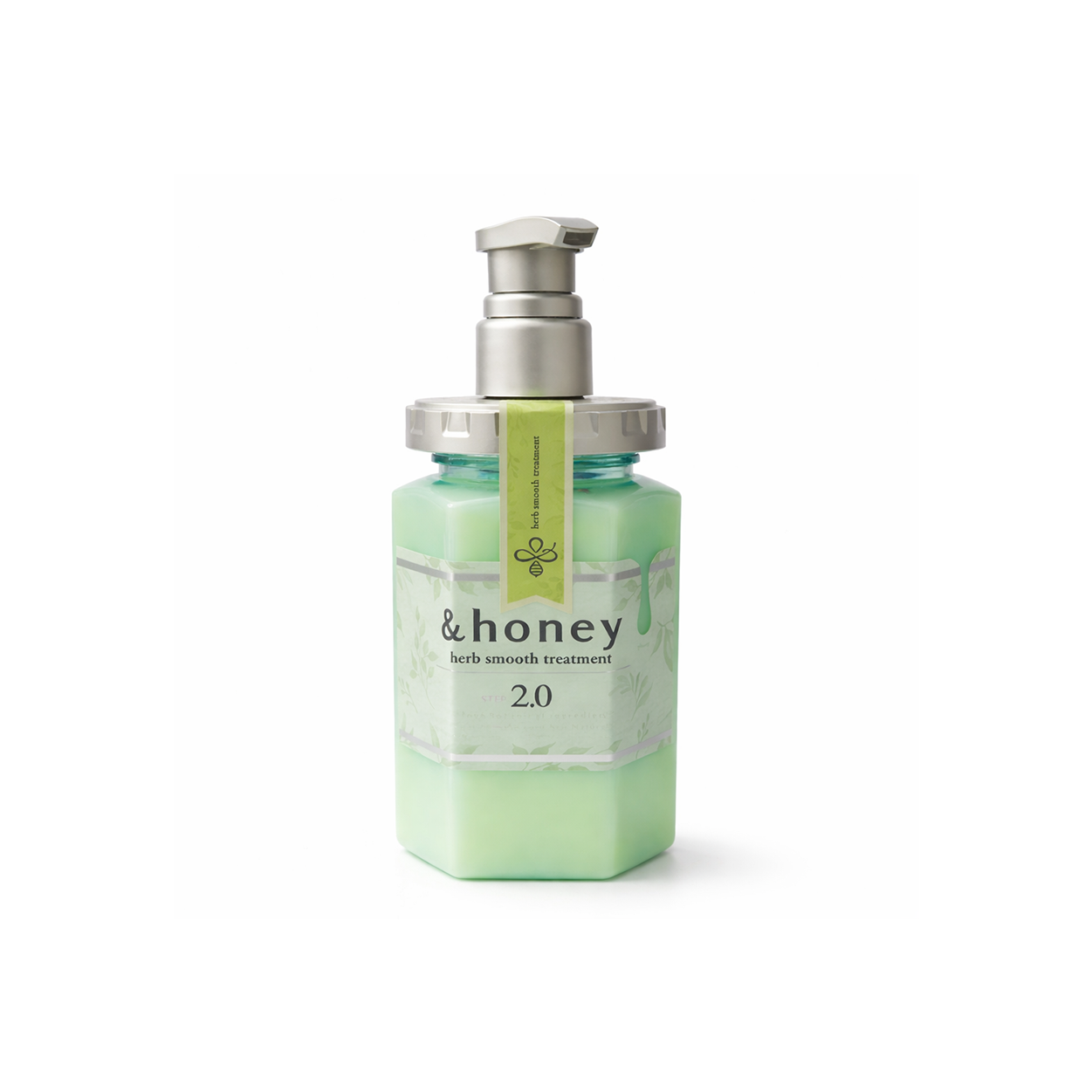 &honey Herb Smooth Treatment 2.0 hair treatment conditioner 445g bottle for frizz control and deep hydration