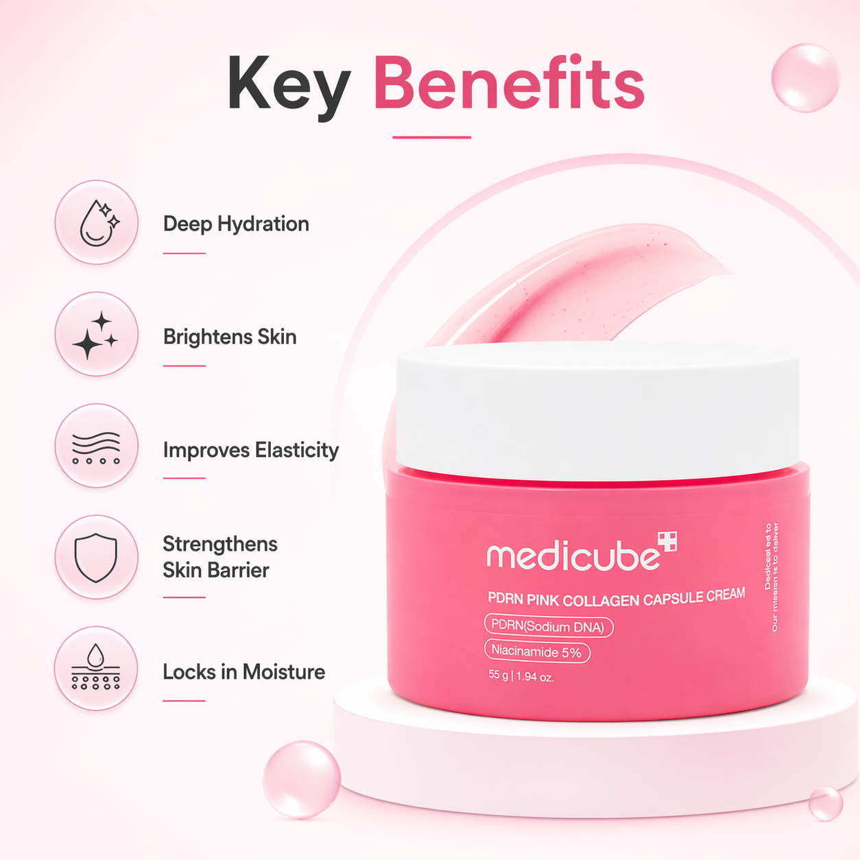 Medicube PDRN Collagen Capsule Cream 55g | Buy Online UAE